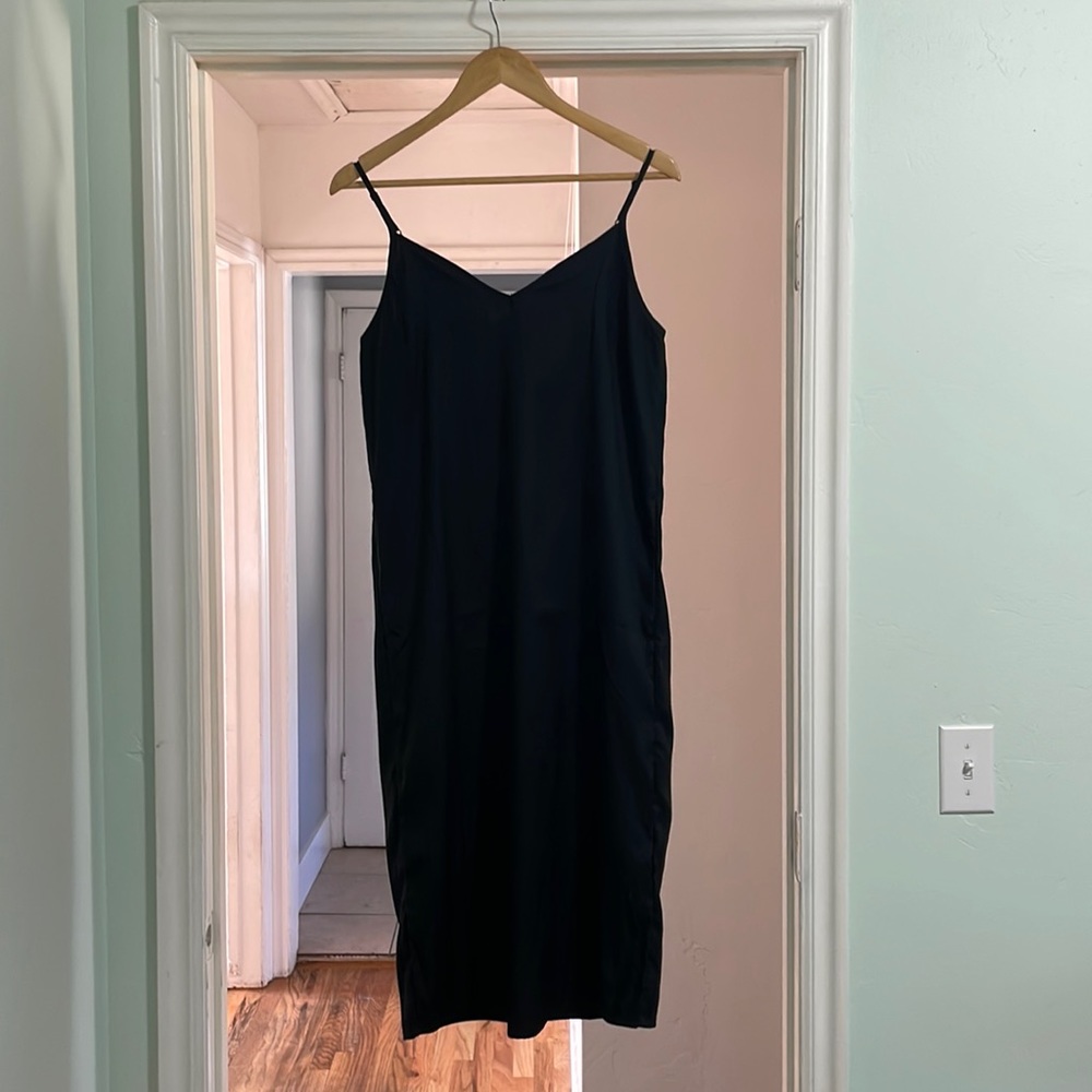 Black slip dress from ASOS